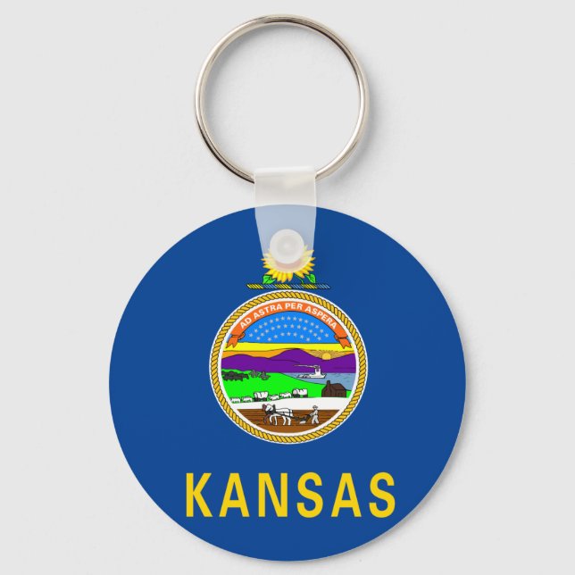 Chaveiro Kansas flag (Frente)