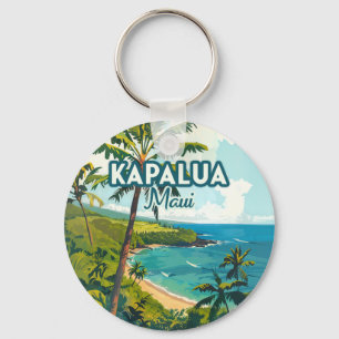 Chaveiro Kapalua Maui Hawaii Bay Beach Vacer Retro