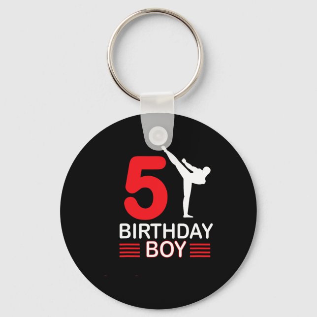 Chaveiro Karate Birthday Tee Boy Gift Kids Taekwondo 2 (Frente)