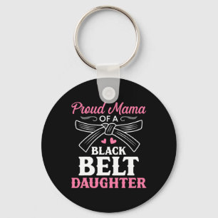 Chaveiro Karate Black Belt Filha Mama Dotada Artes Marciais