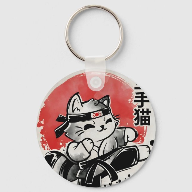 Chaveiro Karate Cat (Frente)