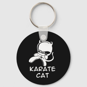 Chaveiro Karate Cat Sports para Homens Mulheres Crianças