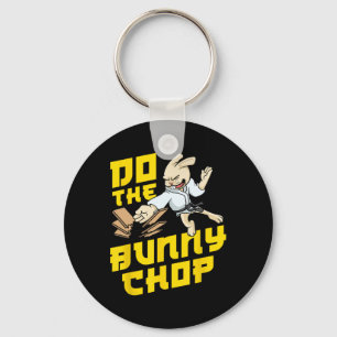 Chaveiro Karate Chop Action Bunny Pun Artes Marciais Garoto