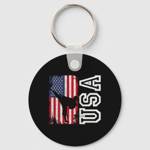 Chaveiro Karate EUA Bandeira 4 De Julho Patriótico American