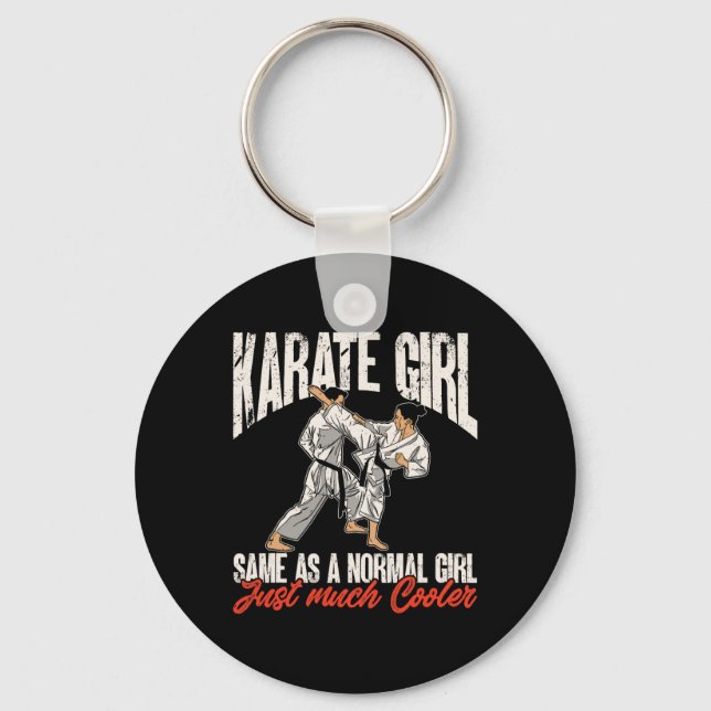 Chaveiro Karate Garota Igual A Garota Normal (Frente)
