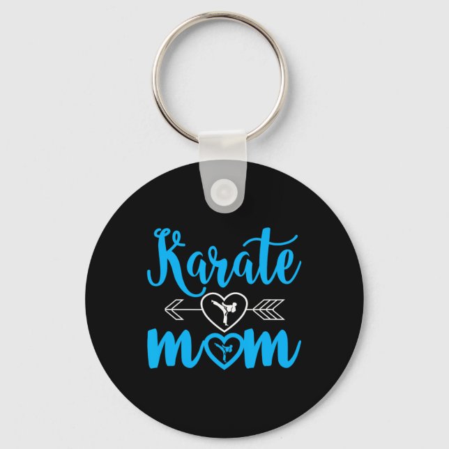 Chaveiro Karate Mãe Engraçado Orgulho Mãe (Frente)
