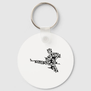 Chaveiro Karate Martial Arts Voando Kick Boxboxer T