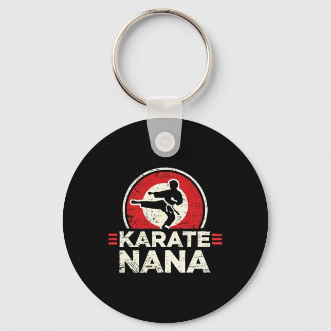 Chaveiro Karate Nana Retro Kick Silhouette (Frente)