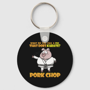 Chaveiro Karate Pig Porkchop Engraçado Dizendo Por Homens M