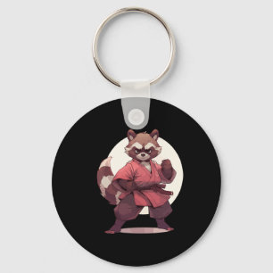 Chaveiro Karate Raccoon Anime Racoon Artes Marciais T Marci