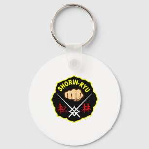 Chaveiro Karate Shorin Ryu Estilo Matsubayashi Kanji Frente