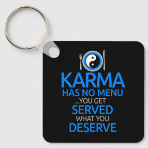 Chaveiro Karma Não Tem Menu... Yin Yang Graphic Classic