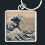 Chaveiro Katsushika Hokusai. A onda do Excelente de Kanagaw<br><div class="desc">Katsushika Hokusai. A onda de Excelentes de Kanagawa. A onda do Excelente de Kanagawa, também conhecida como onda do Excelente, da série 36 Views do Monte Fuji (Fugaku sanjūrokkei) Katsushika Hokusai, 1829-1833. Reprodução de famosas imagens de arte no dominio público.</div>