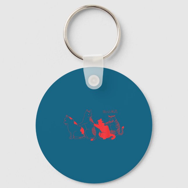 Chaveiro Kawaii Cats Japanese Streetwear Harajuku Aesthetic (Frente)