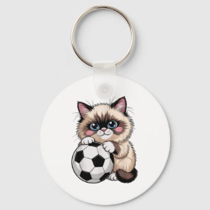 Chaveiro Kawaii Futebol Birman Só Garota Que Ama Gatos Pont