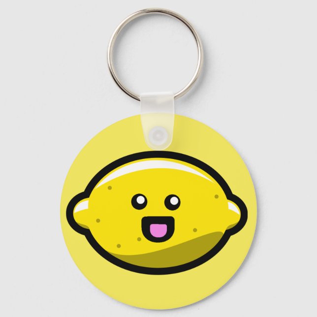 Chaveiro Kawaii Happy Lemon (Frente)