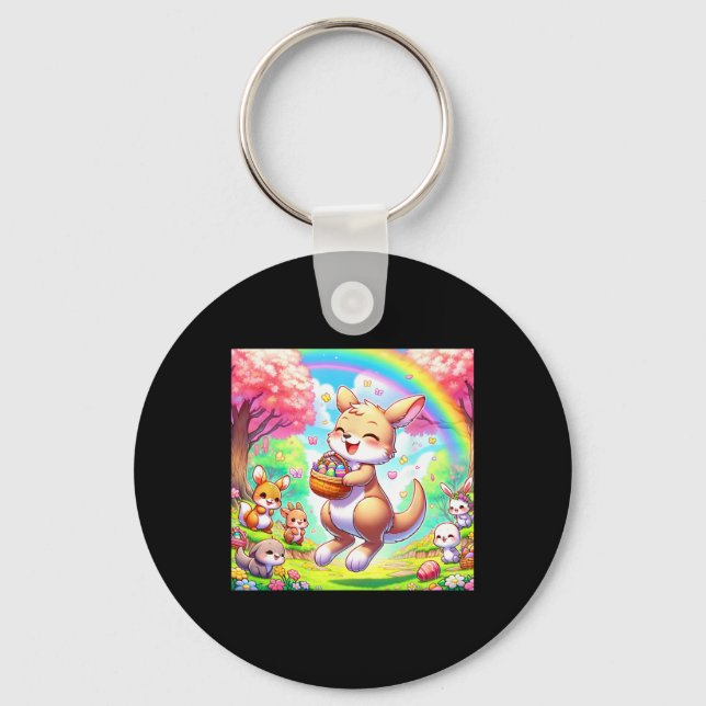 Chaveiro Kawaii Kangaroo Páscoa Adorável Kangaroo (Frente)