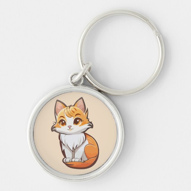 Chaveiro Kawaii Kitten Adorável (Frente)