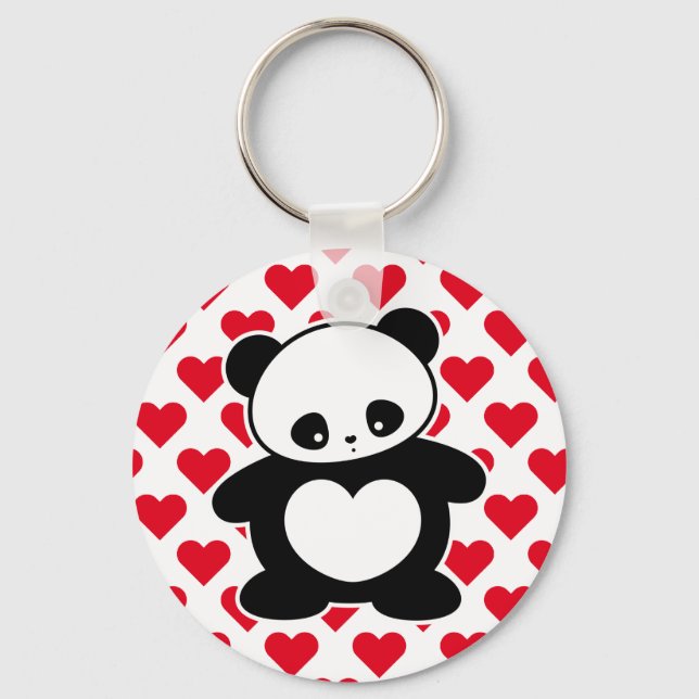 Chaveiro Kawaii panda (Frente)