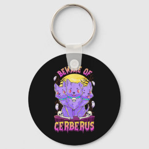 Chaveiro Kawaii Pastel Gótico Cute Creepy 3 Headed Ce