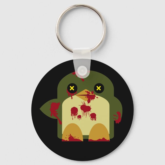 Chaveiro Kawaii Penguin Zombie - Horror Espantoso (Frente)