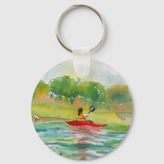 Chaveiro Kayaker Key Chain para o Kayak Lover