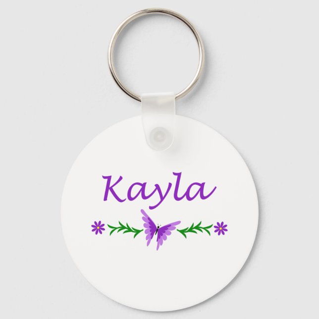 Chaveiro Kayla (Borboleta Roxa) (Frente)