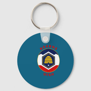 Chaveiro Kearns Utah Novo Ut Bandeira Beehive Souvenir de F