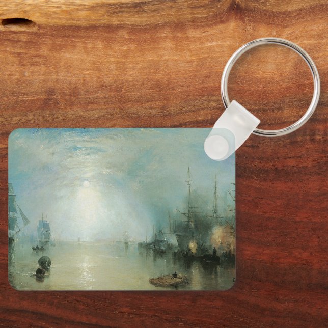 Chaveiro Keelmen Heaving Coals, Luz de Lua de Joseph Turner (Frente)