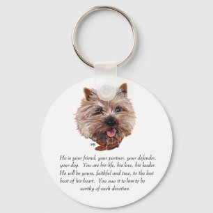 Chaveiro Keepsawn Cairn Terrier - Masculino