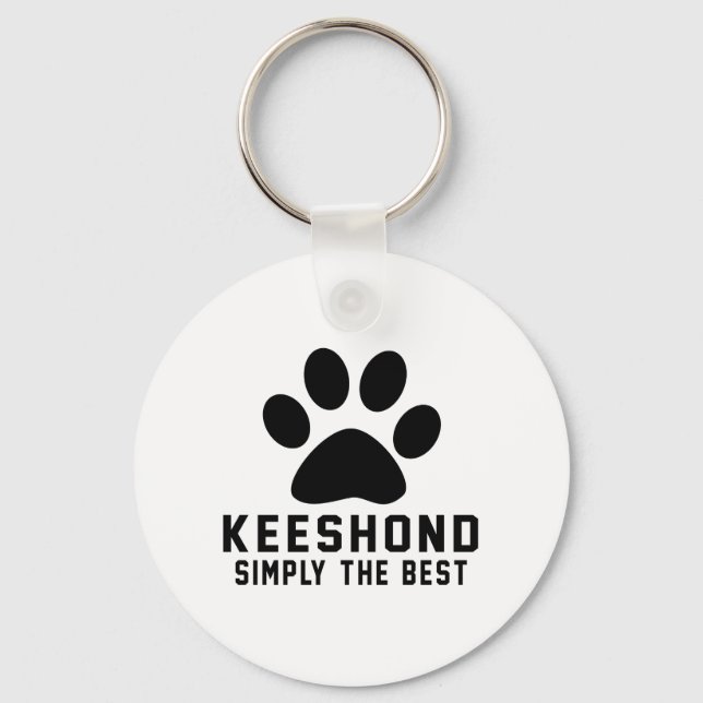Chaveiro Keeshond Simplesmente o melhor (Frente)