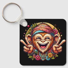 Chaveiro "Kelly the Chill Monkey" Aluminum Keychain