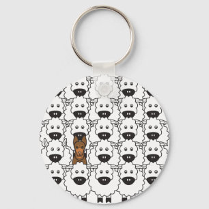 Chaveiro Kelpie australiano em ovelha