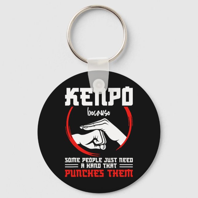 Chaveiro Kenpo Fighter Arma de Combatente Instrutor Kenpo K (Frente)