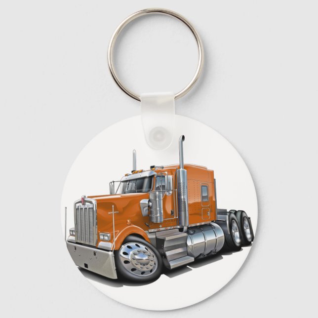Chaveiro Kenworth w900 Orange Truck (Frente)