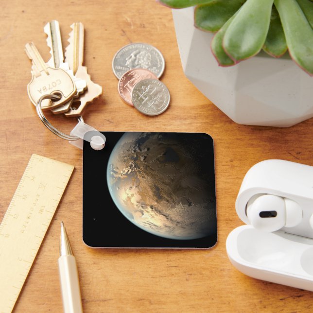 Chaveiro Kepler-186f Orbitando Uma Estrela Distante. (Mesa)