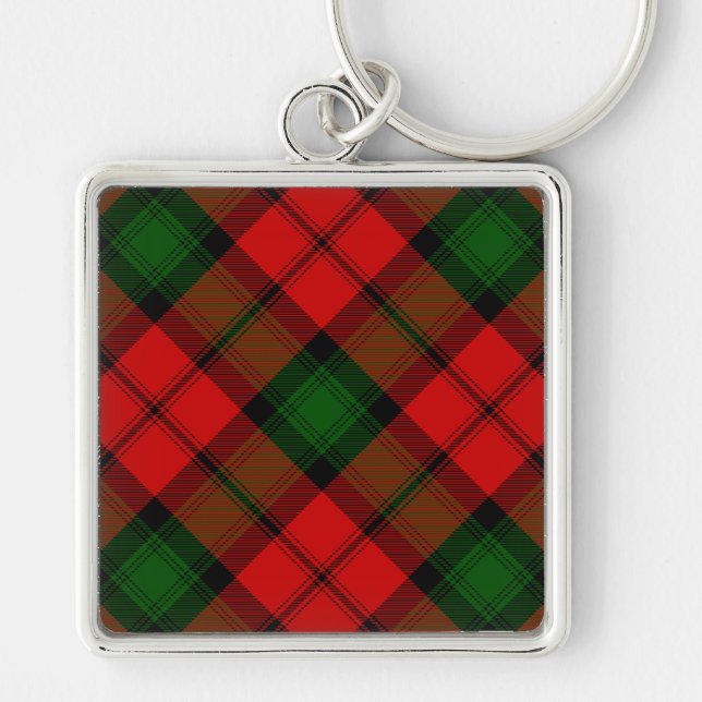 Chaveiro Kerr tartan green xadrez vermelha (Frente)
