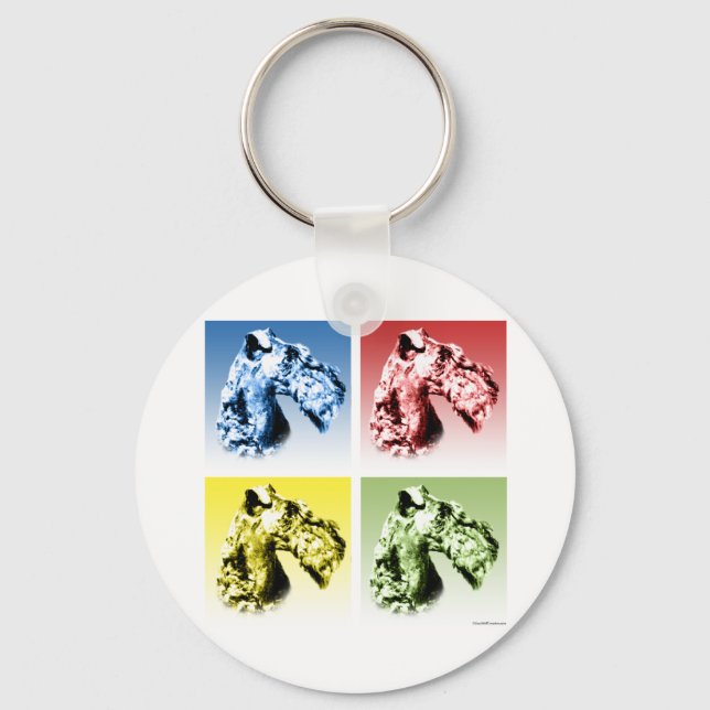 Chaveiro Kerry Blue Terrier Popart (Frente)