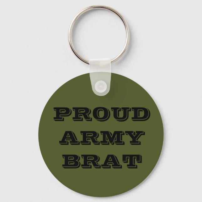 Chaveiro Key Chain Proud Army Brat (Frente)
