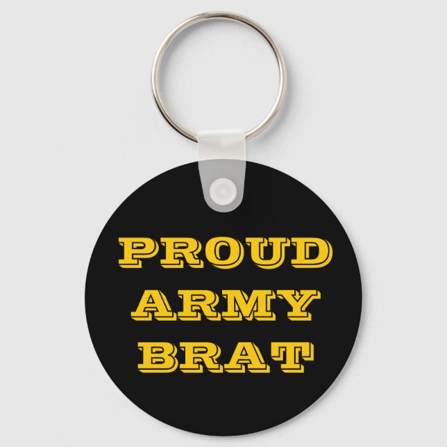 Chaveiro Key Chain Proud Army Brat (Frente)