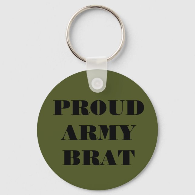 Chaveiro Key Chain Proud Army Brat (Frente)