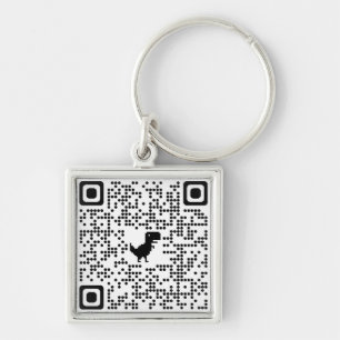 Chaveiro Key Chain QRCODE to Rickroll