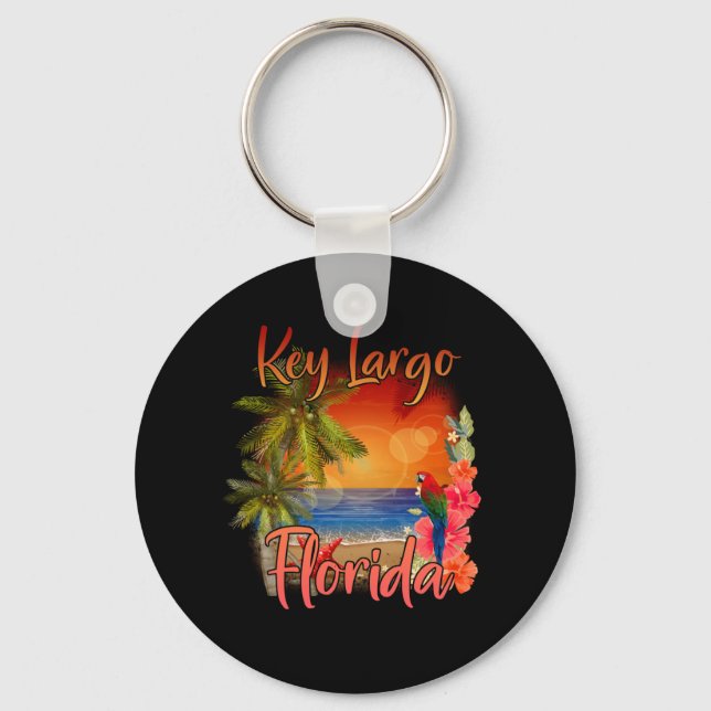 Chaveiro Key Largo Florida Keys Tropical Beach Sunset (Frente)