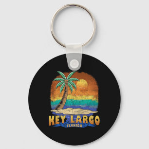 Chaveiro Key Largo Flórida Vintage Afetou Souvenir