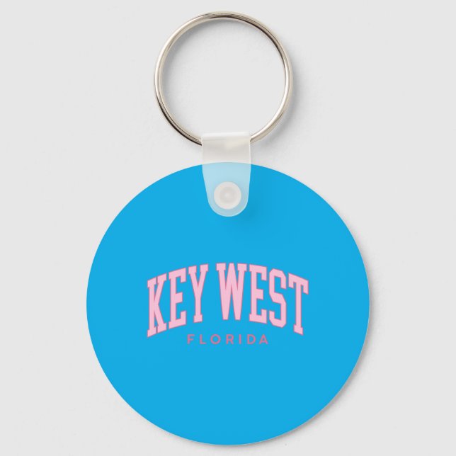 Chaveiro Key West Flórida Retro Préppy Retrô nk Garotas (Frente)