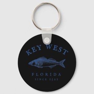 Chaveiro Key West Florida Vintage Fish T-ShirtKey West F