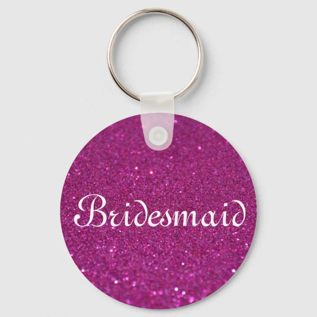 Chaveiro Keychai, dona de Bridesmaid Personalizada do Coraç (Frente)