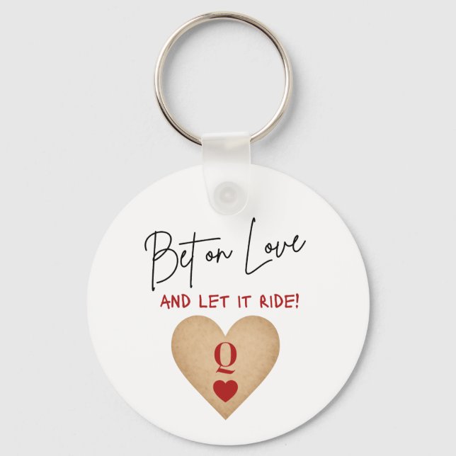 Chaveiro Keychain - Bet on Love, Casino Bachelorette (Frente)