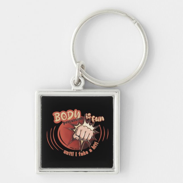 Chaveiro Keychain bodypercussion is fun (Frente)