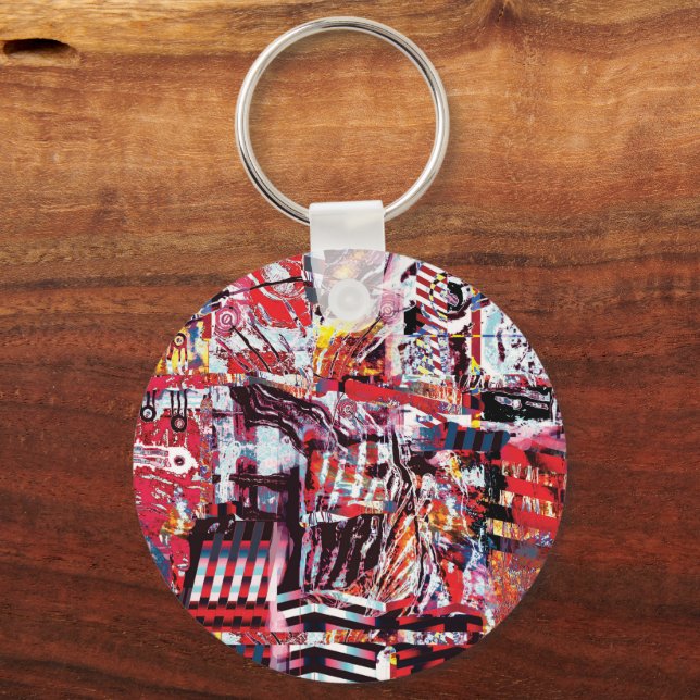 Chaveiro Keychain – Fragmented Pulse (Frente)